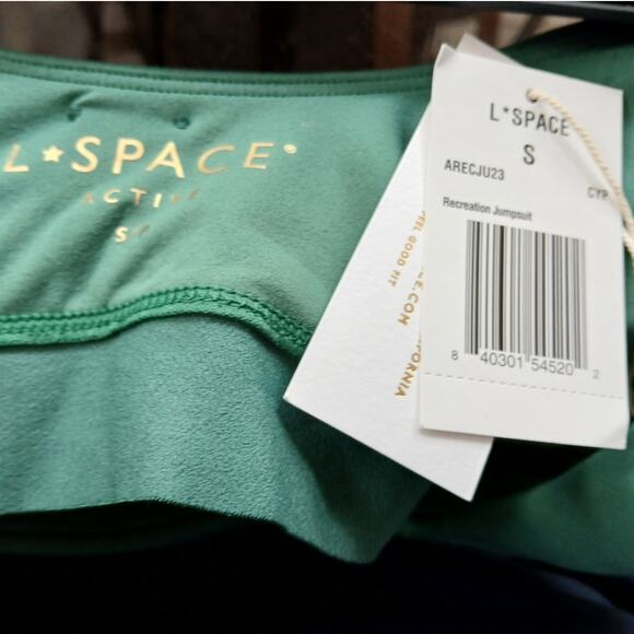 NWT - L*Space Cypress Green Activewear Recreation Jumpsuit Size: S - Picture 2 of 8